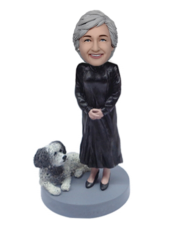 Woman and Dog 3