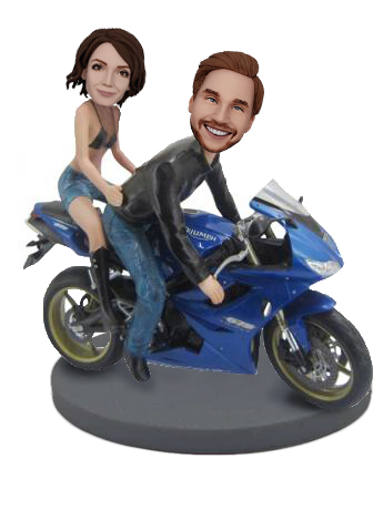 Couple on a motorcycle