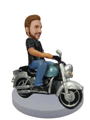 Man on a motorcycle