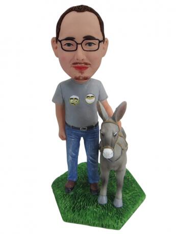 Guy and his donkey