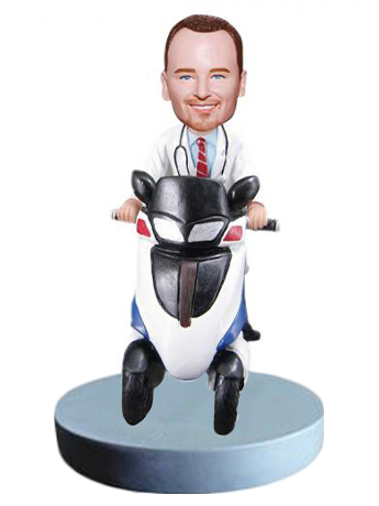 Doctor on a scooter