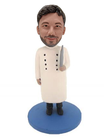 Chef holding a knife