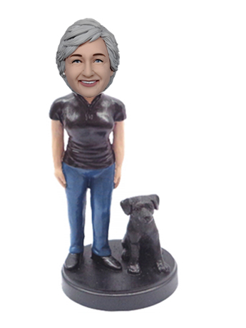 Woman and Dog 2
